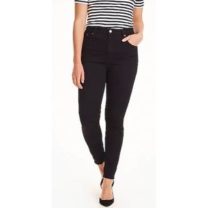 J CREW Black Curvy Toothpick Jeans